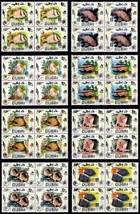 DUBAI - 1969 MNH "Marine Life, Exotic Fishes" Complete Set, Block Of 4 !!! - Picture 1 of 9