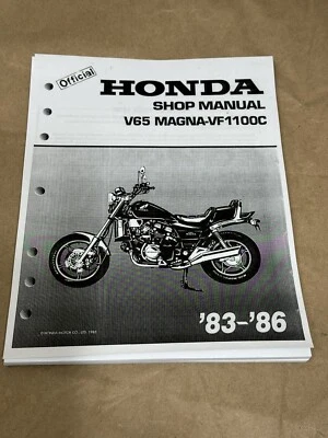 Руководство заводской ремонтной мастерской 1983-1986 Honda V65 VF1100C VF1100 Magna 1100 - Изображение 1 из 3