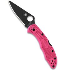 New Spyderco Pink Heals Delica Lockback Folding Poket Knife C11FPPNS30VBK