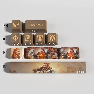 VALORANT Themed Keycaps Breach 10 keys OEM high degree - Image 1 of 3