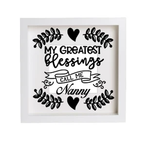 MUM , MUMMY , NAN ETC my greatest MOTHERS DAY Vinyl Decal/ Sticker Ribba Frame - Picture 1 of 2