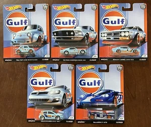 Hot Wheels 2018 Premium Car Culture GULF SET - Real Riders - Complete Set of 5 - Picture 1 of 7