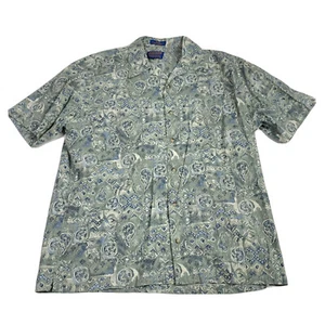 Men’s Size Medium Pendleton Made In Indonesia Hawaiian Button Up Shirt - Picture 1 of 12