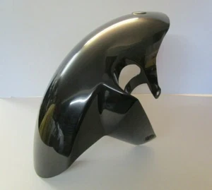Passend für Suzuki GSXR1000 L7-L9 2017-19 Made UK Hochglanz Schwarz Front Schutzblech Fiberglas - Bild 1 von 3