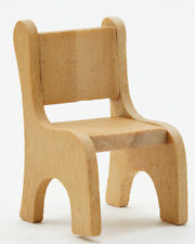 Dollhouse Miniatures 1:12 Scale Wood Chair #IM67006