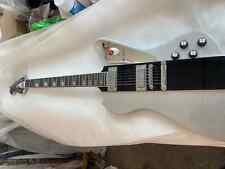 Wash Paul Stanley Metallic Silver Sparkle Thunderbird Electric Guitar Stripe Top for sale
