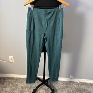 Vineyard Vines Damen melierte Performance Leggings Hose tiefer Wacholder M - neu mit Etikett - Bild 1 von 12
