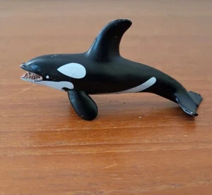 Safari Ltd Killer Whale Figure Toy Cake Topper Diorama Minor Wearing - Picture 1 of 7