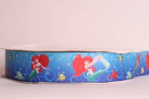 LITTLE MERMAID BLUE 1.5" Grosgrain Ribbon 1, 5, 10 Yard SHIP FROM USA - Picture 1 of 1