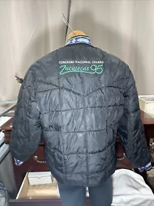 Vintage 1995 Embroidered ZACATECAS Mexican Charreria Horse AZTEC RARE Jacket - Picture 1 of 24