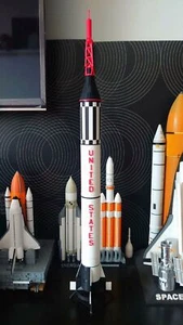 1:72 Redstone Trägerrakete Raketenmodell | fertig bemalt Raumschiff Spielzeug - Bild 1 von 7
