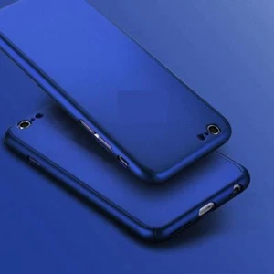 360° Vorder-/Rückseite Hart Ultra Dünn Hülle Hartglas Cover für iPhone 6 6S - Blau - Bild 1 von 1