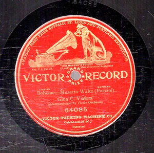 130g7. Gina Viafora - La Boheme-Musetta Walzer - Victor Hauptpreis 64085 - Bild 1 von 1