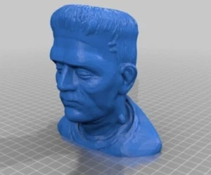 3D Printed - Frankenstein’s Monsters Bust - Boris Karloff - Made In Neon Green! - Picture 1 of 1