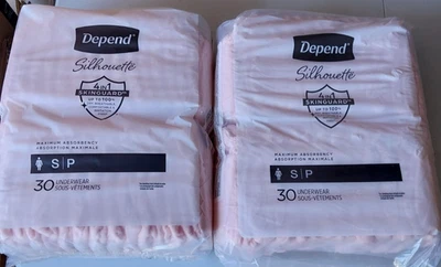 Ropa interior para incontinencia Depend Silhouette pequeña 60 unidades Foto 1 de 2