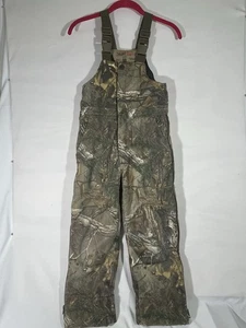 REDHEAD SILENT HIDE YOUTH CAMO OVERALLS INSULATED REAL TREE PRINT YOUTH M CAMO - Picture 1 of 22