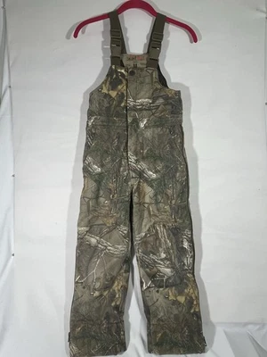 REDHEAD SILENT HIDE YOUTH CAMO OVERALLS INSULATED REAL TREE PRINT YOUTH M CAMO - Image 1 of 4