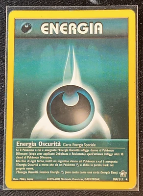 Pokemon Energia Oscurità #104/111 Neo Genesis Rare - ITA - Vintage Cards - Immagine 1 di 2