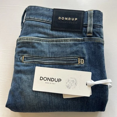 New! DONDUP Ultra Modern Designer Blue Denim Luxury Selvedge Jean Size 33 x 31 - Image 1 of 4