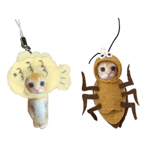Set materiale bambola scarafaggio cartone animato mini bambola portachiavi ciondolo fai da te kit artigianale、 - Foto 1 di 9