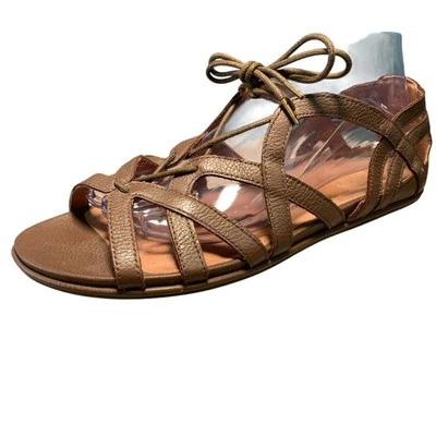 Gentle Souls Gladiator Sandals Break My Heart 3 Leather Lace Up Women Size 10 M - Image 1 of 4