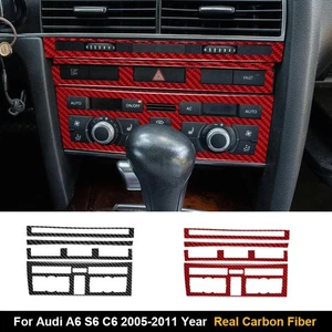 Central Air Conditioning Button Panel Cover for Audi A6 S6 C6 2005-2011 Sticker - Picture 1 of 16