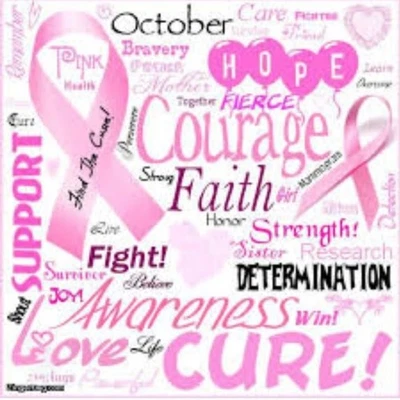 2 Pair Socks Compression Pink ribbon Cancer Awareness Knee High Athletic Socks - Image 1 of 4