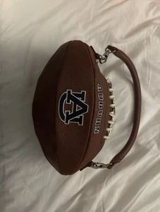 Auburn Tigers Football Tote Purse Shoulder Bag. Embroidered Logos. Zipper Close - Picture 1 of 4