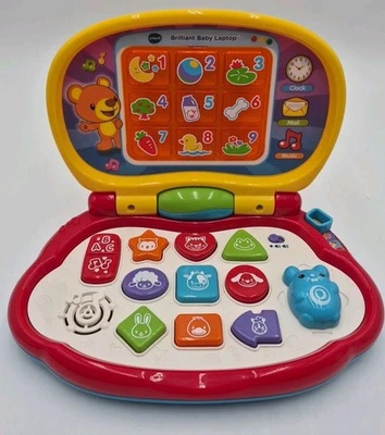 VTech Brilliant Baby Laptop Learning Interactive Travel Kids NICE! - Image 1 of 4