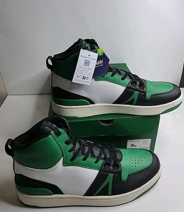 Lacoste Men's L001 Mid 223 2 SMA Leather Sneaker Size 12 M | 46 EUR - Picture 1 of 8