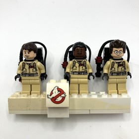 Authentic Lego Ghostbusters Lot Of 3 Figure With Proton Pack