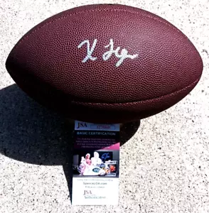 XAVIER LEGETTE Panthers FIRMATO NFL Football JSA COA CAROLINA - Foto 1 di 3