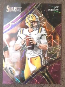 Joe Burrow 2023 Panini Select Draft Picks #129 Purple Lazer Prizm Bengals.  B2A - Imagen 1 de 3