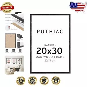 Versatile 20x30 Black Oak Photo Frames - Lightweight & Functional Design - Picture 1 of 9