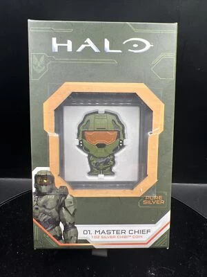 Moneda Chibi 2021 - Serie Halo 01. Moneda de plata Master Chief .999 de 1 oz Foto 1 de 3