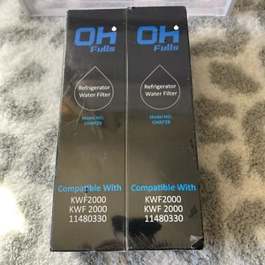 New 2 Pack OH Fulls Refrigerator Water Filter OHRF29 Compatible KWF2000 11480330 - Picture 1 of 5