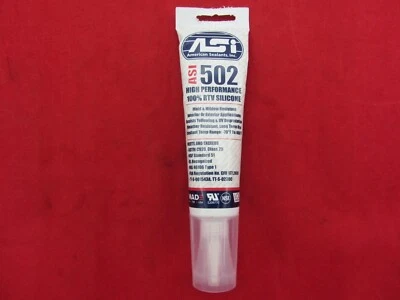 AMERICAN SEALANTS ASI # 502 SILICONE HIGH PERFORMANCE SEALANT ADHESIVE CLEAR FOOD GRADE 2.8 Fl oz