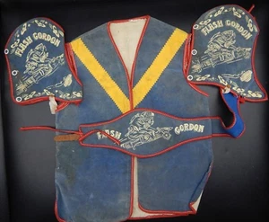 original 1950's vintage FLASH GORDON outfit children's costume vest & gauntlets - Picture 1 of 12