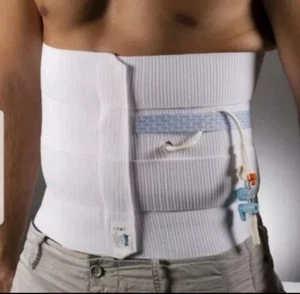 Dale Medical 12" wide Abdominal Binder. 4 Panel. 30-45" Long + Easy Grip Strip - Picture 1 of 3