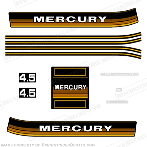 Fits Mercury 1984-1985 4.5hp Outboard Decals - Image 1 of 1