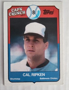 1989 Topps Cap'n Crunch #6 Cal Ripken Jr.