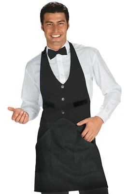 Grembiule Cameriere Garcon con tasche  regolabile Isacco sala bar - 037001 - Immagine 1 di 2