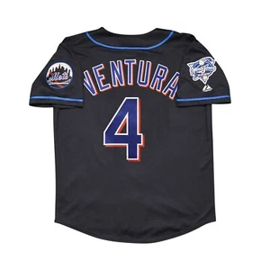 Robin Ventura New York Mets 2000 World Series (Home/Road/Alt) Men's Jersey - Picture 1 of 19