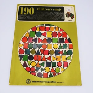 1967 190 Canciones Infantiles Mammoth Serie Nº 4 Partituras Colección Cancioneros - Imagen 1 de 10