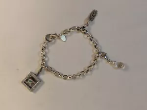 Origami Owl Sterling Silver Charm Bracelet W/Filled Floating Charms & More - Picture 1 of 12