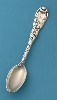 Tiffany CHRYSANTHEMUM Sterling Coffee Spoon 4 1/2" - Image 1 of 4