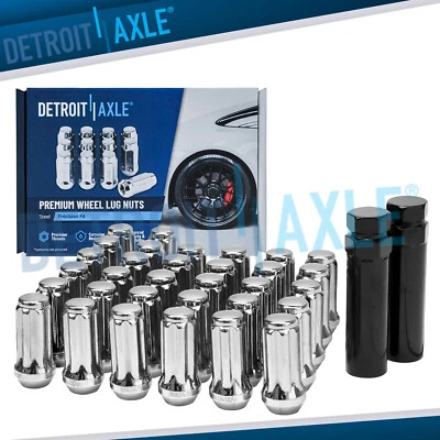 Tuercas de rueda cromadas 34 piezas 14x1,5 con llaves para Avalanche Suburban Yukon XL 2500 Foto 1 de 4