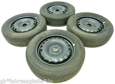 VW UP Seat Mii Skoda Citigo Stahlfelgen Sommerreifen 5Jx14 ET35 165/70 1S0601027 - Bild 1 von 3