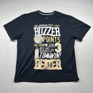 Jordan Shirt Mens 2xl Buzzer Beater 1996-1997 Modern Print Graphic Basketball - Picture 1 of 13