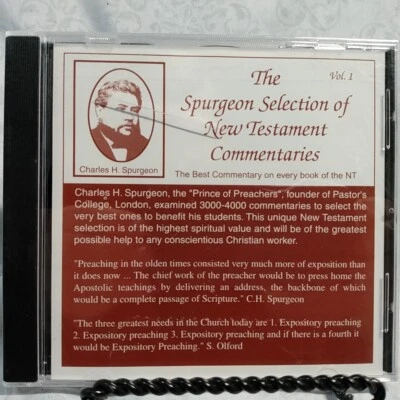 The Spurgeon Selection of New Testament Commentaries Vol. 1 Bible Scripture CD - Image 1 of 2